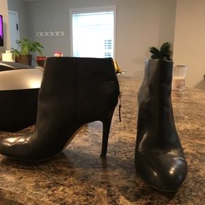 Used Sam Edelman black leather booties, 7.5